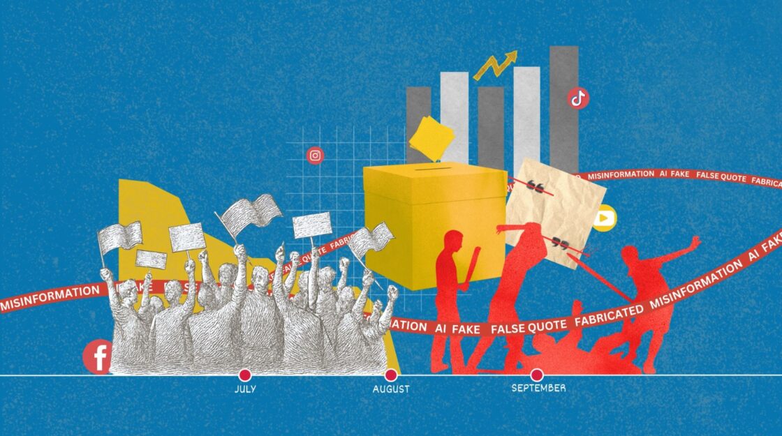 Political misinformation peaks as false claims of rallies, clashes, and quotes spread online